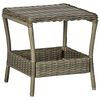vidaXL 2-tlg. Garten-Lounge-Set mit Auflagen Poly Rattan Braun