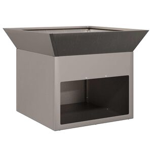 vidaXL Feuerstelle Rostoptik 50 x 50 x 40 cm Wetterfeststahl