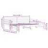 vidaXL Tagesbett Ausziehbar Schwarz 90x200 cm Massivholz Kiefer