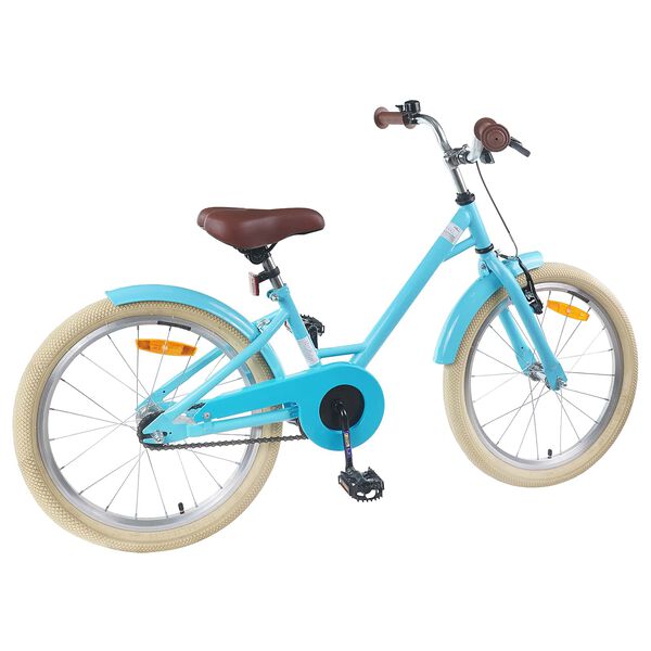 vidaXL Kinderfahrrad 18 Zoll f&uuml;r 5-7 Jahre alt Himmelblau