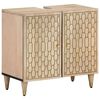 vidaXL Waschbeckenunterschrank 62x33x58 cm Massivholz Mango