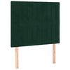 vidaXL Boxspringbett mit Matratze Dunkelgr&uuml;n 80x200 cm Samt