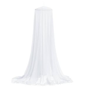 vidaXL Moskitonetz f&uuml;r Bett 220 Mesh Wei&szlig; 56x56x220 cm