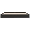 vidaXL Bettgestell Schwarz 150x200 cm Holzwerkstoff