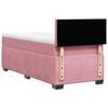vidaXL Boxspringbett mit Matratze Rosa 80x200 cm Samt