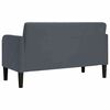 vidaXL Zweisitzer-Sofa Dunkelgrau 109 cm Samt