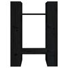 vidaXL B&uuml;cherregal/Raumteiler Schwarz 41x35x57 cm Massivholz Kiefer