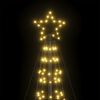 vidaXL LED Weihnachtsbaum mit Erdspießen 1534 LEDs Warmweiß 500 cm