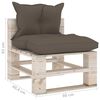 vidaXL 9-tlg. Garten-Lounge-Set aus Paletten mit Kissen Kiefernholz