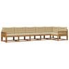 vidaXL Outdoor-Sofagarnitur mit Kissen 6 pcs Natur und Beige