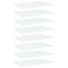 vidaXL B&uuml;cherregal-Bretter 8 Stk. Wei&szlig; 60x40x1,5 cm Holzwerkstoff