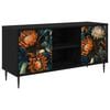 vidaXL TV-Schrank LOCHEM 102 x 33 x 51 cm Schwarz Eichen-Optik