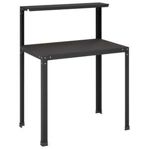 vidaXL Pflanztisch 80 x 50 x 104 cm Pulverbeschichteter Stahl Schwarz