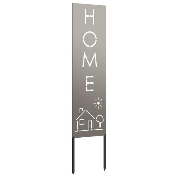 vidaXL Garten Sichtschutz-Leinwand Rostig 32 x 140 cm Wetterfeststahl