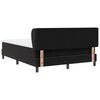 vidaXL Boxspringbett mit Matratze Schwarz 140 x 190 cm Samt