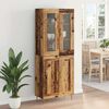 vidaXL Highboard 2 pcs Altholz Holzwerkstoff
