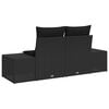 vidaXL Gartensofa Schwarz 123 x 62 x 69cm Poly-Rattan
