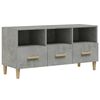 vidaXL TV-Schrank Betongrau 102x36x50 cm Holzwerkstoff