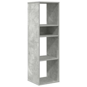 vidaXL B&uuml;cherregal Betongrau 34x31x112 cm Holzwerkstoff