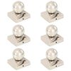 vidaXL Pfostenkappen 6 Stk. Kugelform Edelstahl 81 x 81 mm