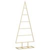 vidaXL Metall Weihnachtsbaum Gold 90 cm Pulverbeschichteter Stahl