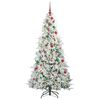 vidaXL Künstlicher klappbarer Weihnachtsbaum Grün 180 cm PE und PVC