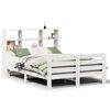 vidaXL Massivholzbett ohne Matratze Wei&szlig; 160x200 Kiefernholz