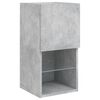 vidaXL TV-Schrank mit LED-Leuchten Betongrau 30,5x30x60 cm