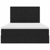 vidaXL Aufbewahrungsbett mit Matratze Schwarz 140 x 190 cm Samt