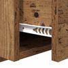 vidaXL Kopfteil mit Schrank mit Schubladen 3 pcs Altholz Holzwerkstoff