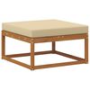 vidaXL Outdoor-Sofagarnitur mit Kissen 6 pcs Natur und Beige