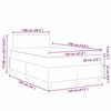 vidaXL Boxspringbett Creme und Wei&szlig; 193 x 120 x 88 cm Cordstoff