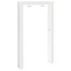 vidaXL Outdoor-Dusche 226 cm Massivholz Kiefer und Edelstahl Wei&szlig;