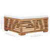 vidaXL 4-tlg. Garten-Lounge-Set mit Auflagen Massivholz Teak