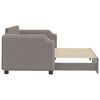 vidaXL Tagesbett Ausziehbar Taupe 80x200 cm Stoff
