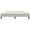 vidaXL Boxspringbett ohne Matratze Hellgrau 140x220 cm Samt