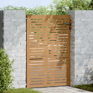 vidaXL Gartentor 85x150 cm Cortenstahl Quadratisches Design