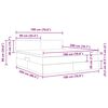 vidaXL Aufbewahrungsbett mit Matratze Taupe 180 x 200 cm Holzwerkstoff
