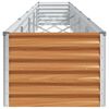 vidaXL Hochbeet Hellbraun 485 x 50 x 36 cm Verzinkter Stahl