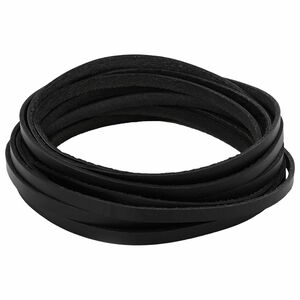 vidaXL Lederriemen 1 Schwarz 1000 x 0,8 cm Leder