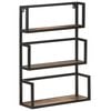 vidaXL Wandregal 60x20x85 cm Altholz Massiv
