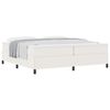 vidaXL Boxspringbett Creme 200 x 200 cm Cordstoff