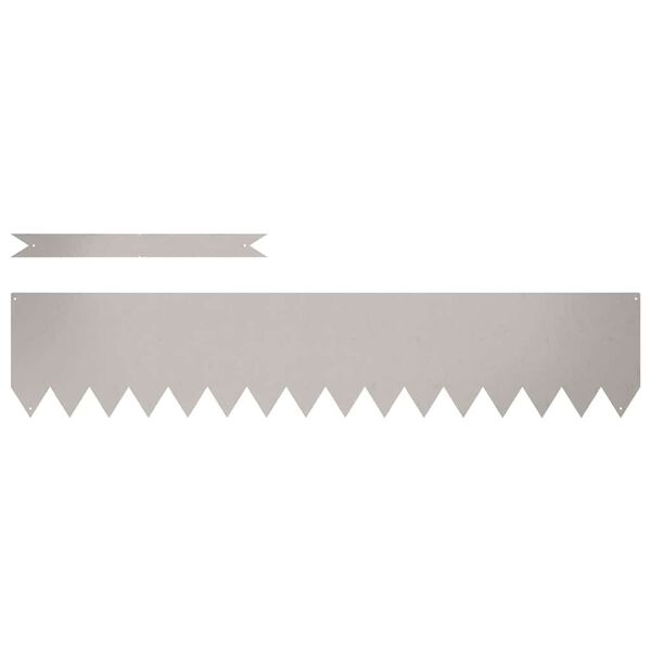 vidaXL Raseneinfassung 30 pcs Braun 100 x 0,05 x 20 cm Wetterfeststahl