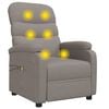 vidaXL Massagesessel Elektrisch Taupe Stoff
