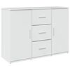 vidaXL Sideboard Hochglanz-Wei&szlig; 90,5x29,5x65 cm Holzwerkstoff