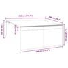 vidaXL Einziehbare Markise Creme 300 x 200 cm Polyester und Aluminium