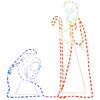 vidaXL LED-Silhouette Maria und Josef 264 LEDs 40x55&38x100 cm