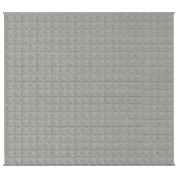 vidaXL Gewichtsdecke Grau 200x220 cm 9 kg Stoff