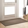 vidaXL Fu&szlig;matte Beige und Schwarz 90 x 150 cm Polypropylen und Vinyl