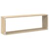 vidaXL W&uuml;rfelregale 4 Stk. Sonoma-Eiche 80x15x26,5 cm Holzwerkstoff